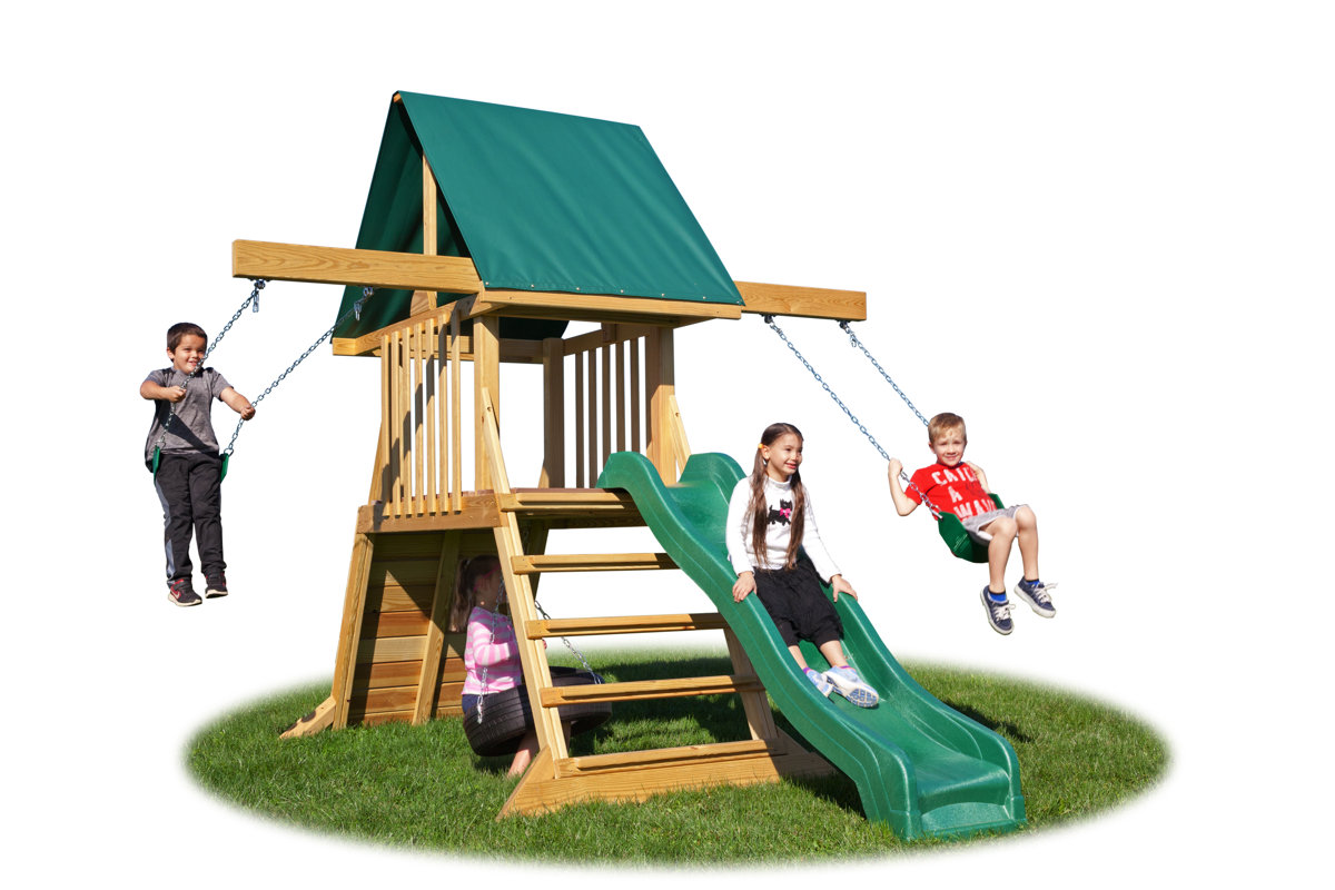YardCraft Backyard Cliff Climb Play Swing Set & Reviews Wayfair